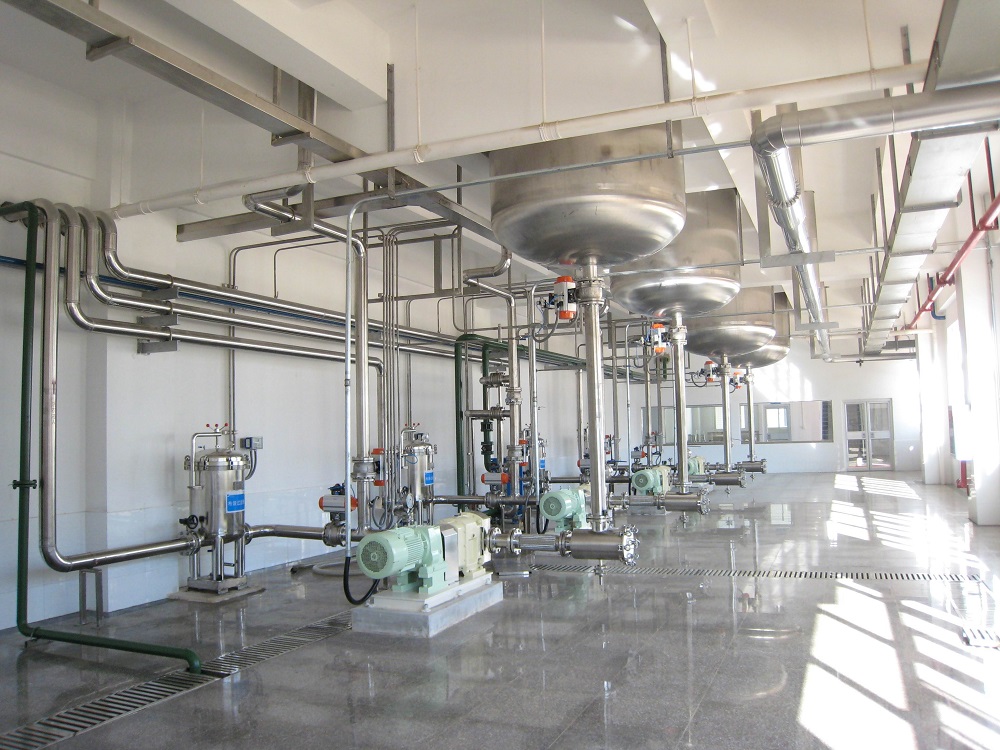 Liquid detergent production line