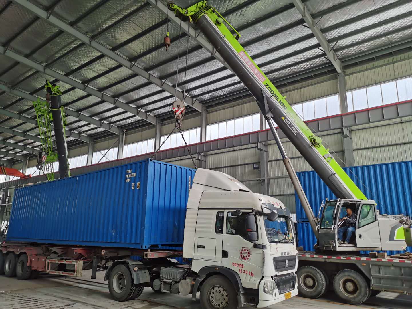 Delivery of detergent powder equipment