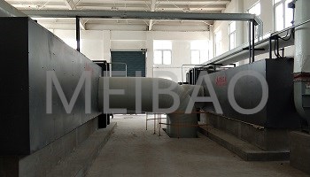 The gas fired hot air furnace is delivered for operation