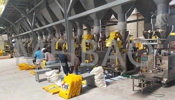 The detergent powder post blending line is delivered for operation