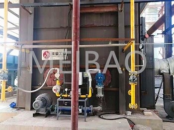 Waste gas incineration heating systems for rock wool production lines were put into operation