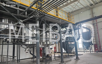 The installation of 50,000 tons of sodium silicate production line is completed