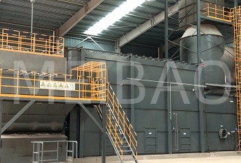 High clean biomass hot air furnace put into operation