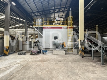 The rubber drying line is put into operation smoothly